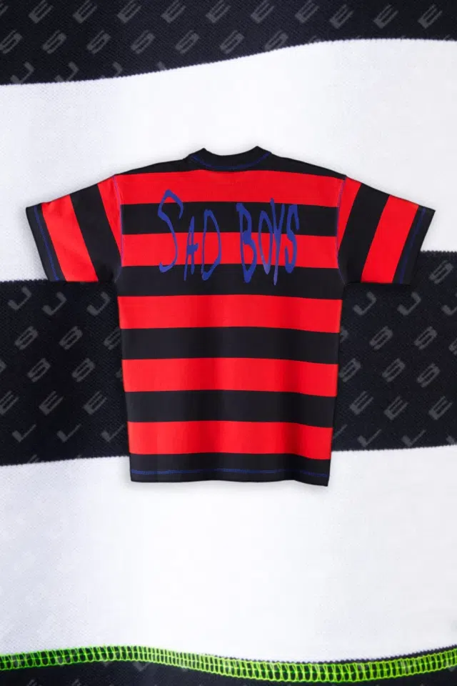 Sad Boys SBG T-Shirt 008 (Red/Black) detail image 2