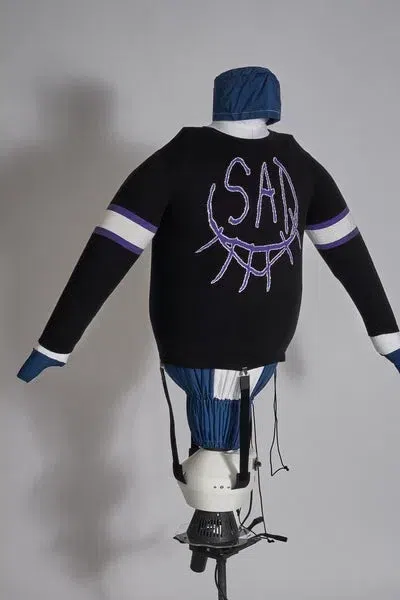 Sad Boys SBG Knit Sweater 001 (Black) detail image 3