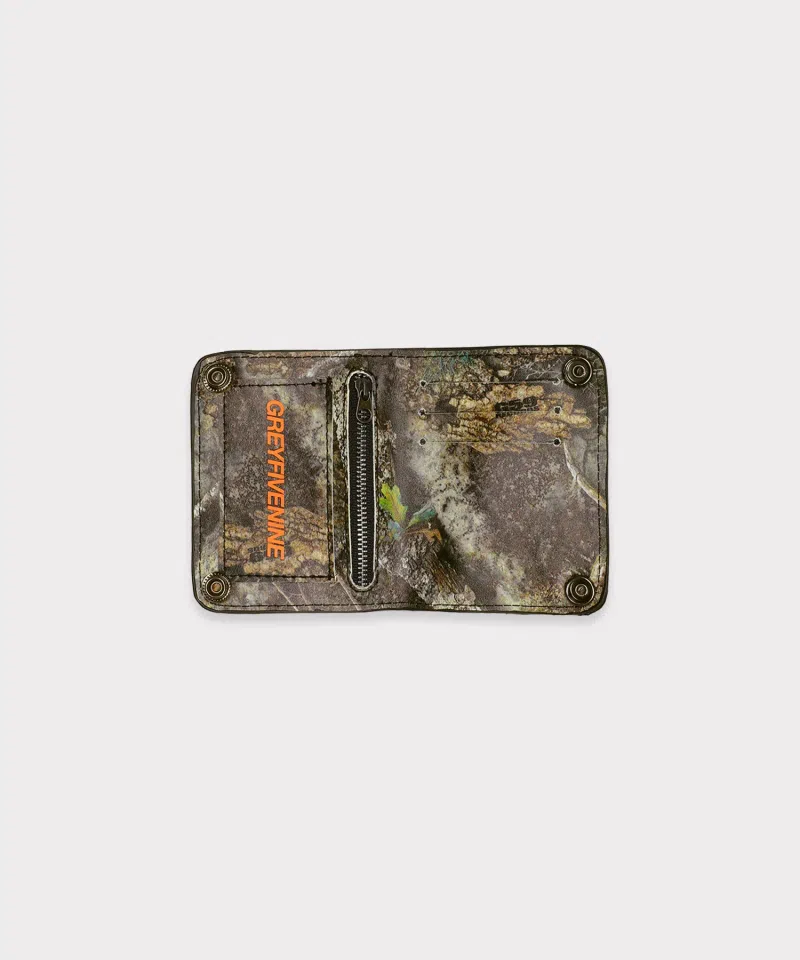 G59 Records G59 Skull Hardware Leather Wallet (Camo) detail image 2