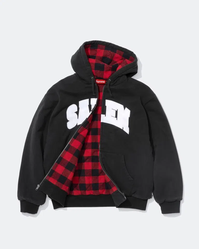 Supreme/SALEM Zip Up Hooded Sweatshirt (Black) detail image 2