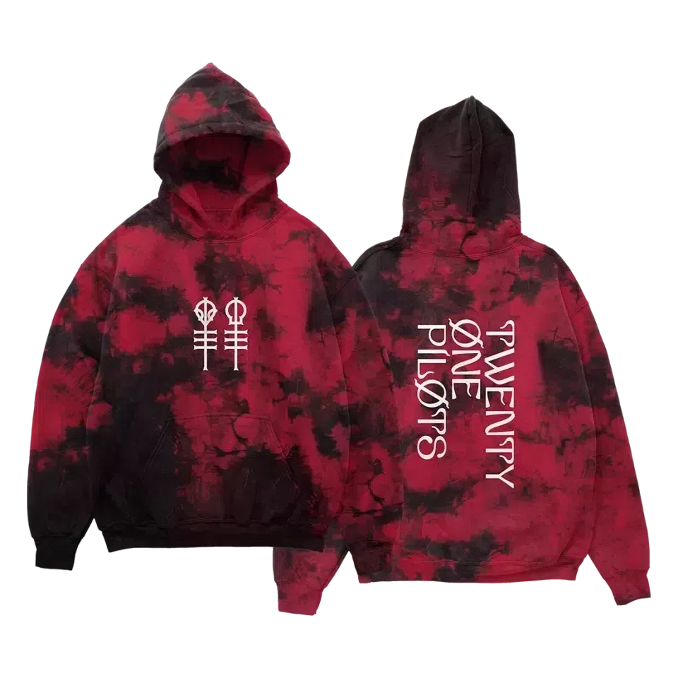 Keys Red Wash Hoodie