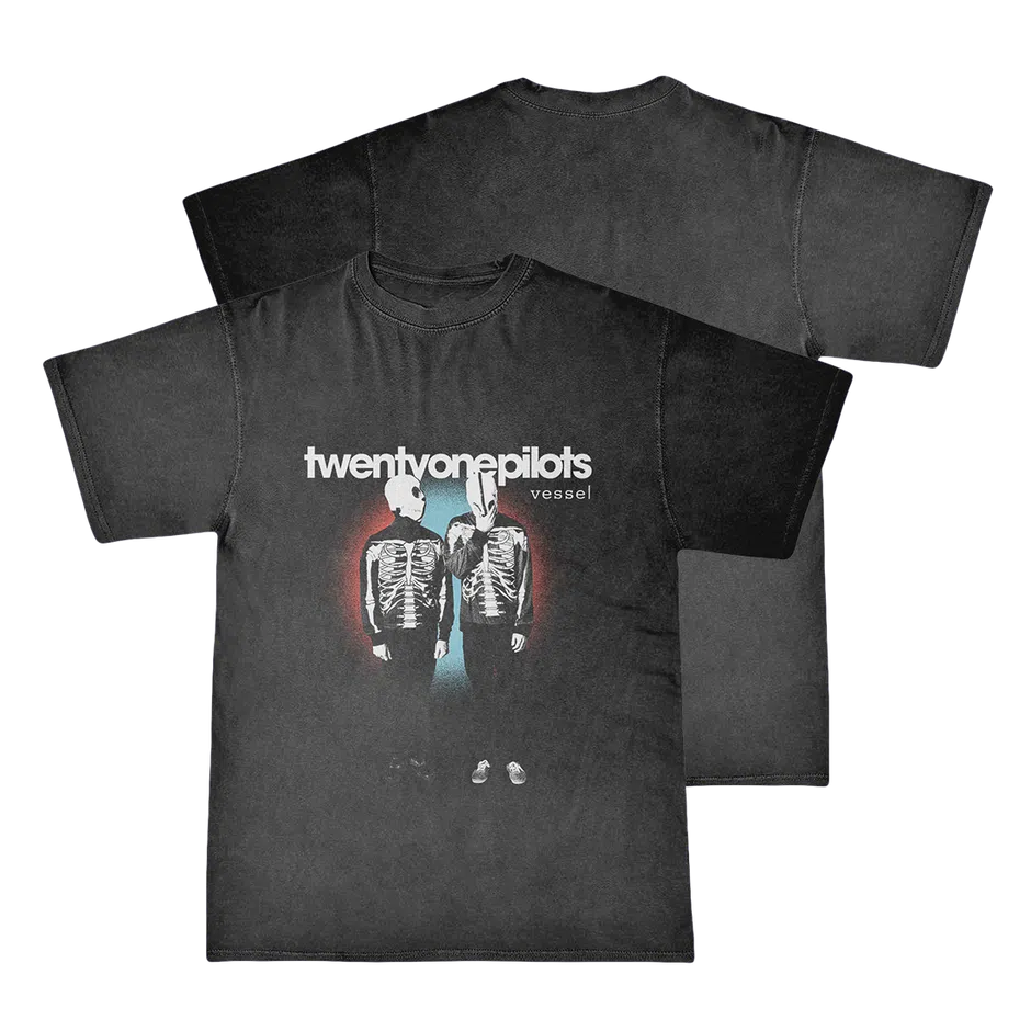 Twenty One Pilots Vessel Anniversary Skeleton T-Shirt detail image 2