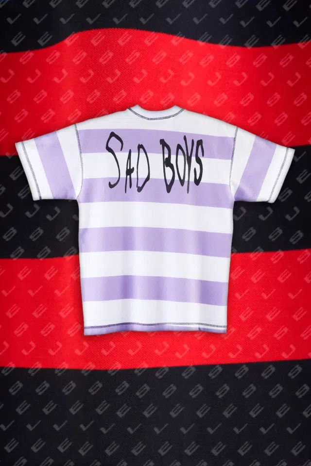 Sad Boys SBG T-Shirt 008 (White/Purple) detail image 2
