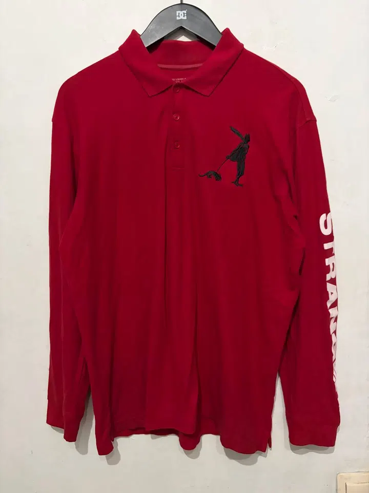 STRANGER RUGGER POLO RED
