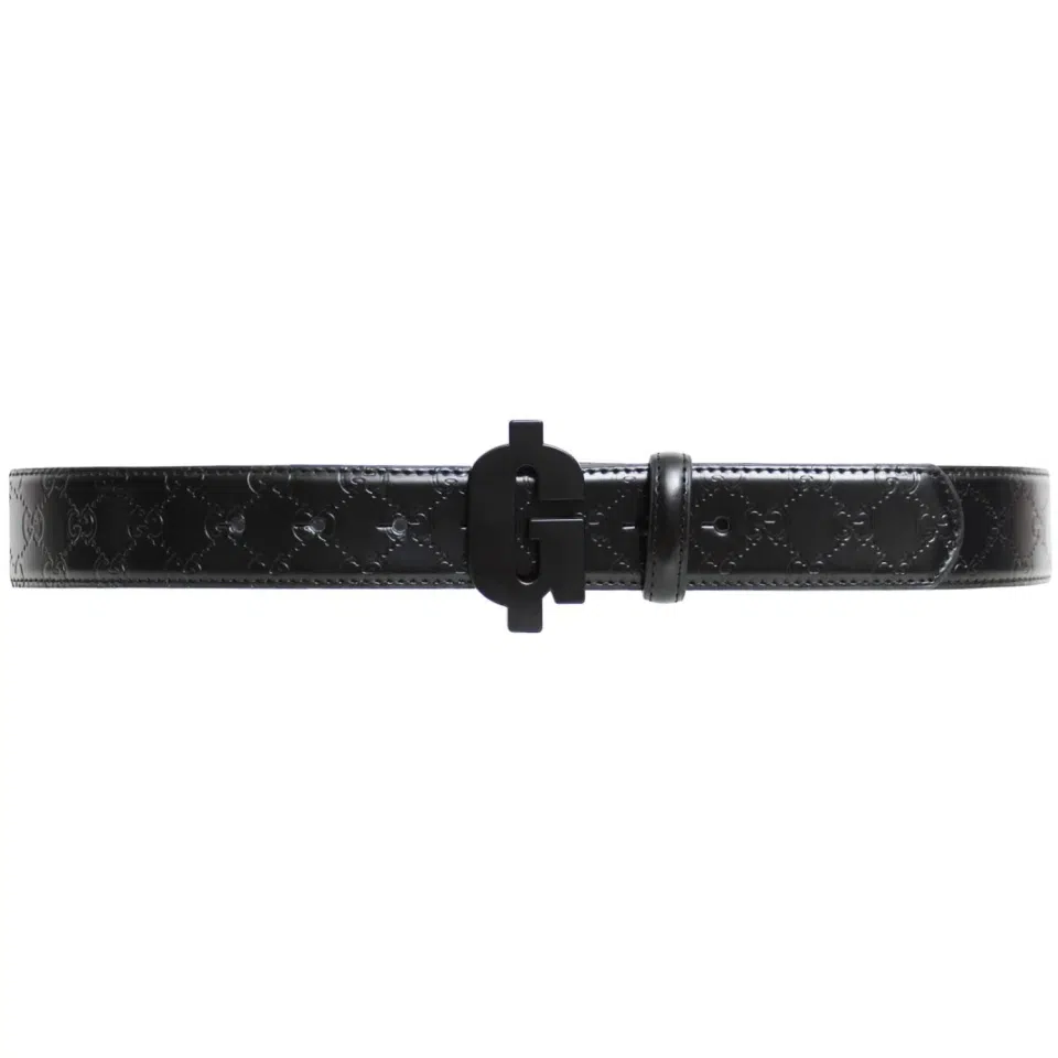 Gucci Goth Tears Logo Belt
