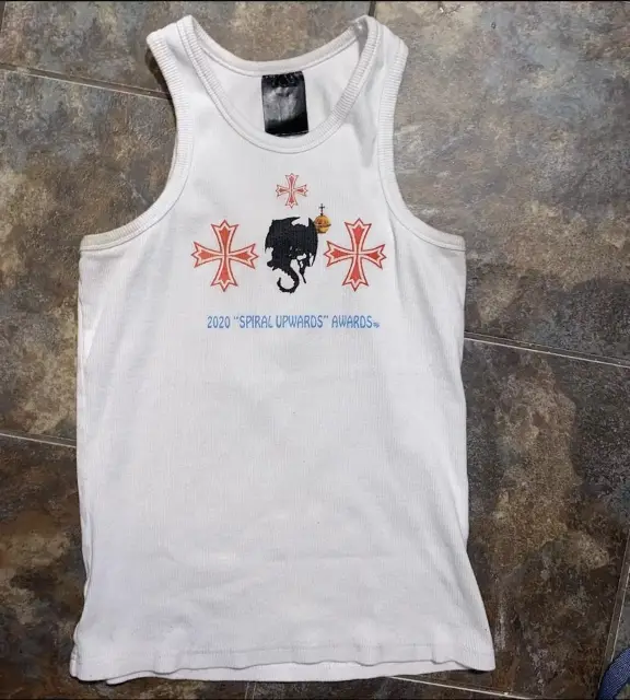 Spiral Upwards Tank Top (White)