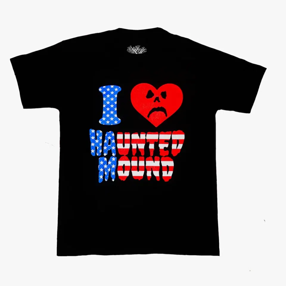 2nd I <3 Haunted Mound USA Flag Tee
