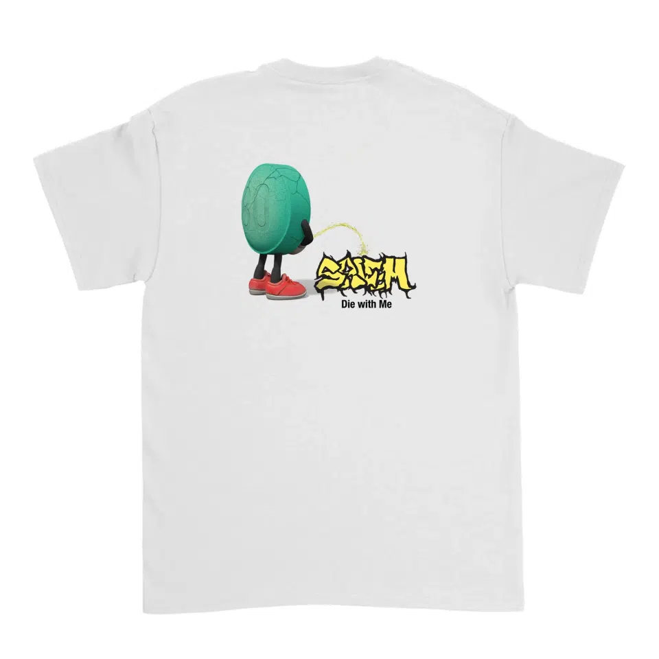 SALEM "DieWithMe" Pill Tee (White) detail image 2