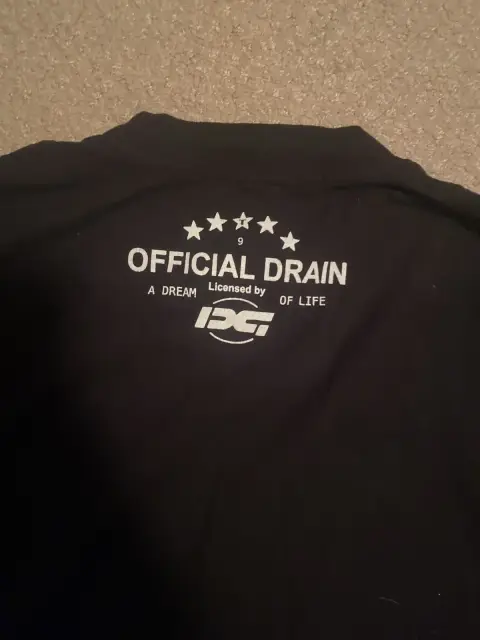 Drain Gang Drain / Strawberry Alien Tee (Black/White) (US) detail image 3