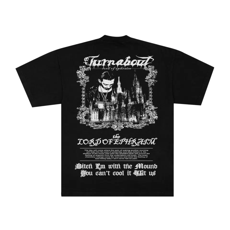 Turnabout Cross Tee (Black) detail image 2