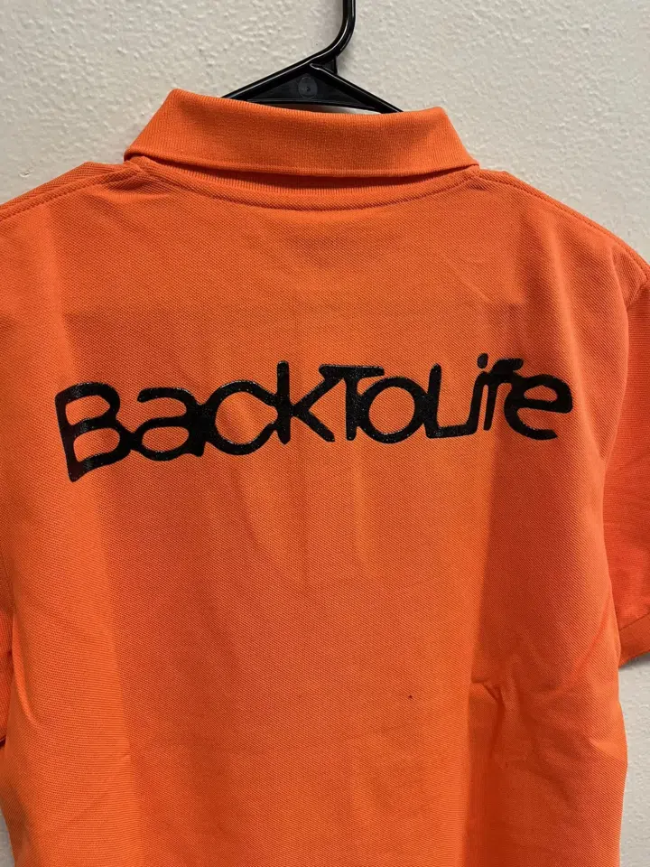 Thaiboy Digital Back 2 Life Polo (Orange) detail image 5