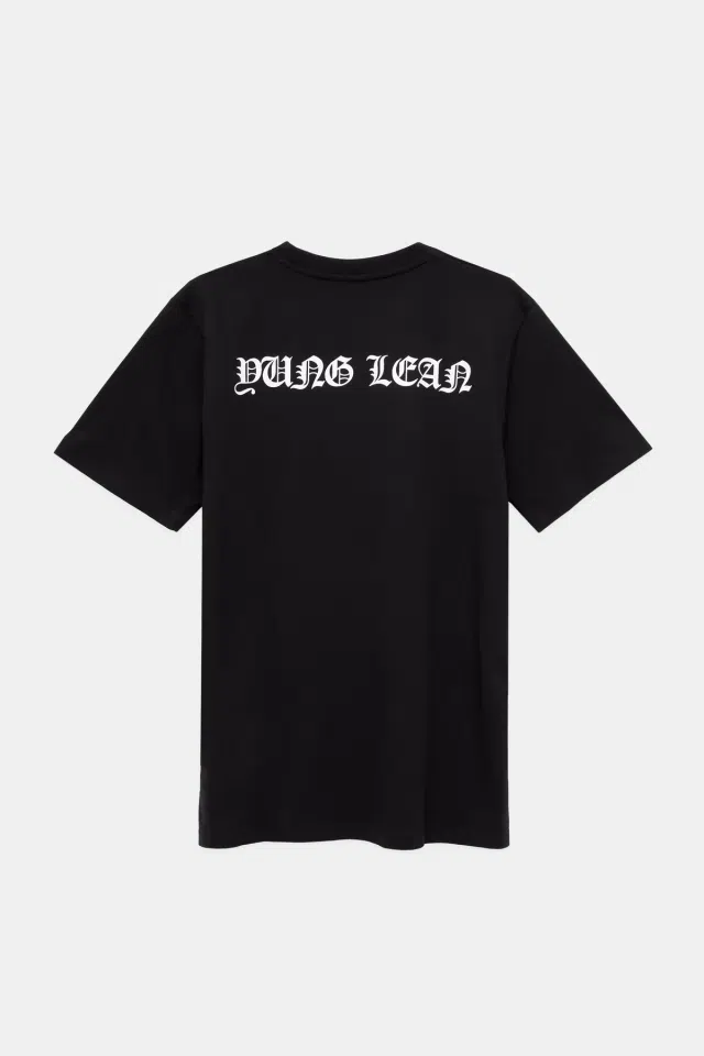 Yung Lean FACE T-SHIRT (BLACK) detail image 2