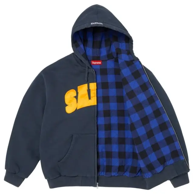 Supreme/SALEM Zip Up Hooded Sweatshirt (Navy) detail image 4