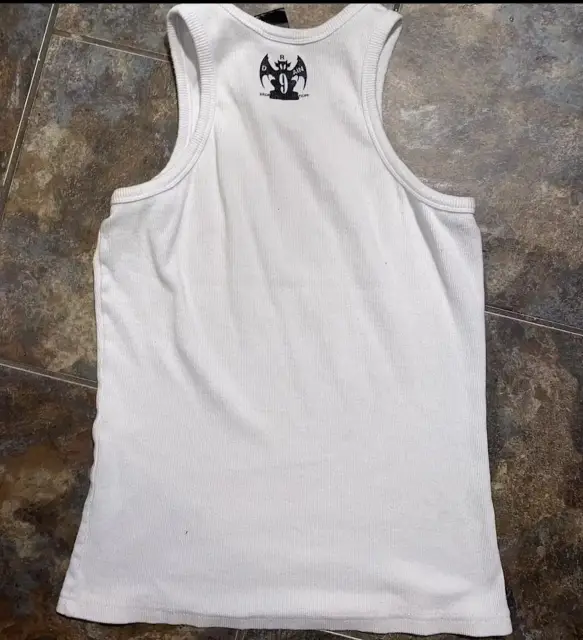 Drain Gang Spiral Upwards Tank Top (White) detail image 2