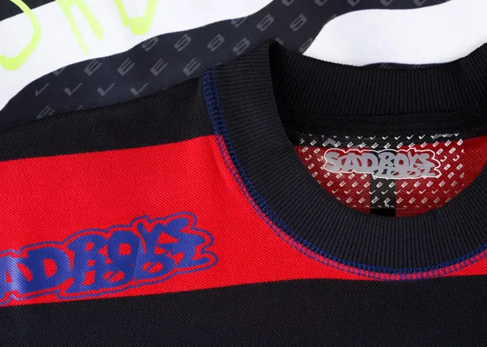 Sad Boys SBG T-Shirt 008 (Red/Black) detail image 3