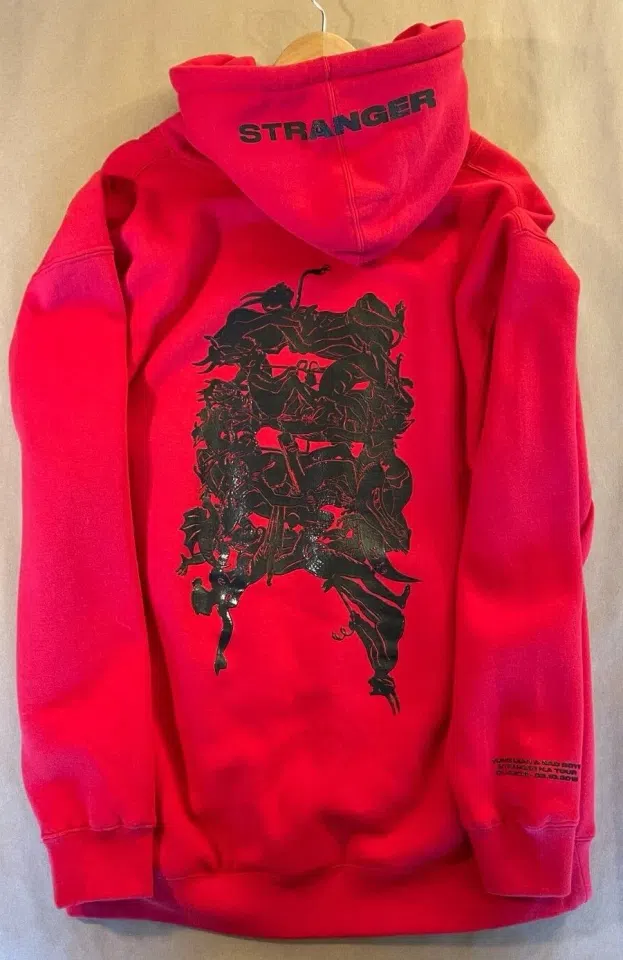 Yung Lean Stranger North America Tour Hoodie (Red) detail image 2