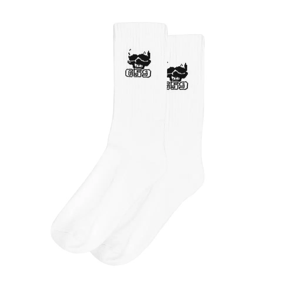 G59 Records G59 Logo Crew Socks (White)