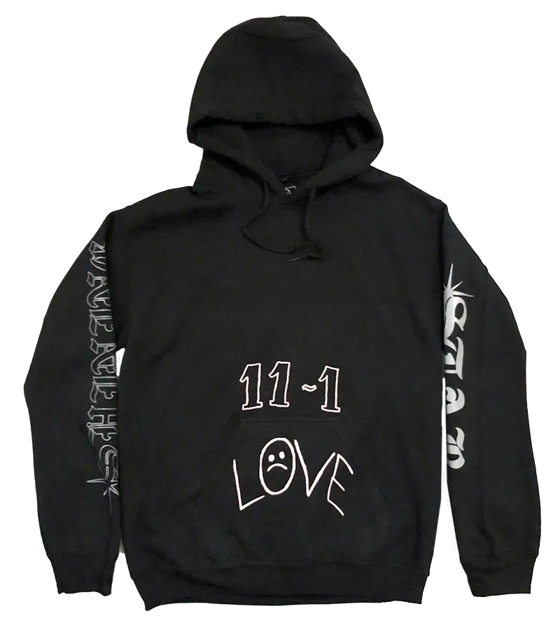 11-1 Reflective Ink Black Hoodie