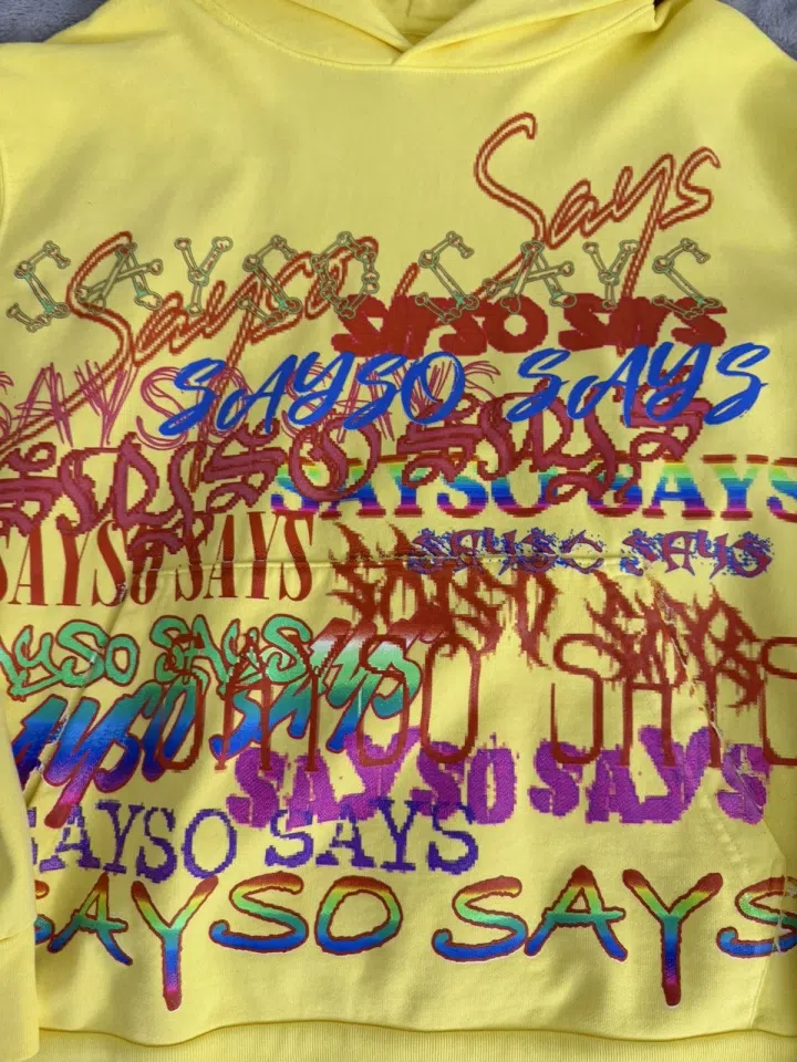 Che Sayso Says Hoodie (Yellow) detail image 2