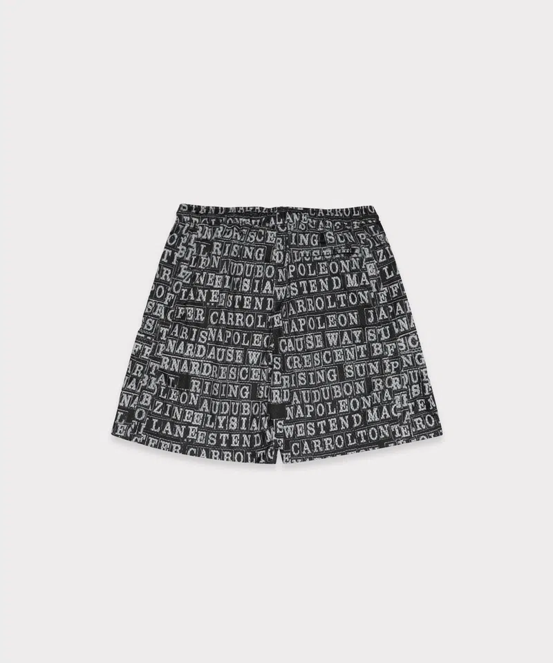 G59 Records G59 Why They Made the Banquette Shorts (Black Multi) detail image 2