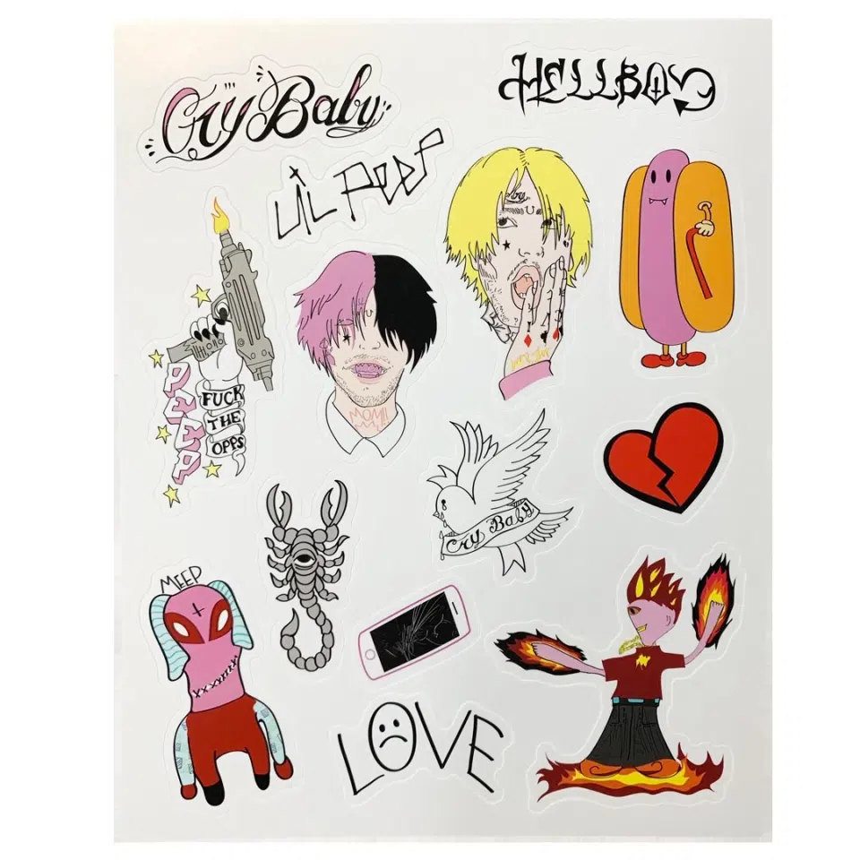 Lil Peep Sticker Sheet