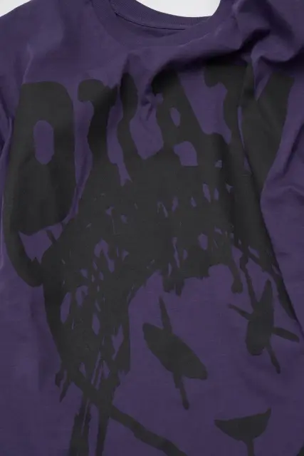 Drain Gang Drain Alien Tee (Purple / Black) detail image 4