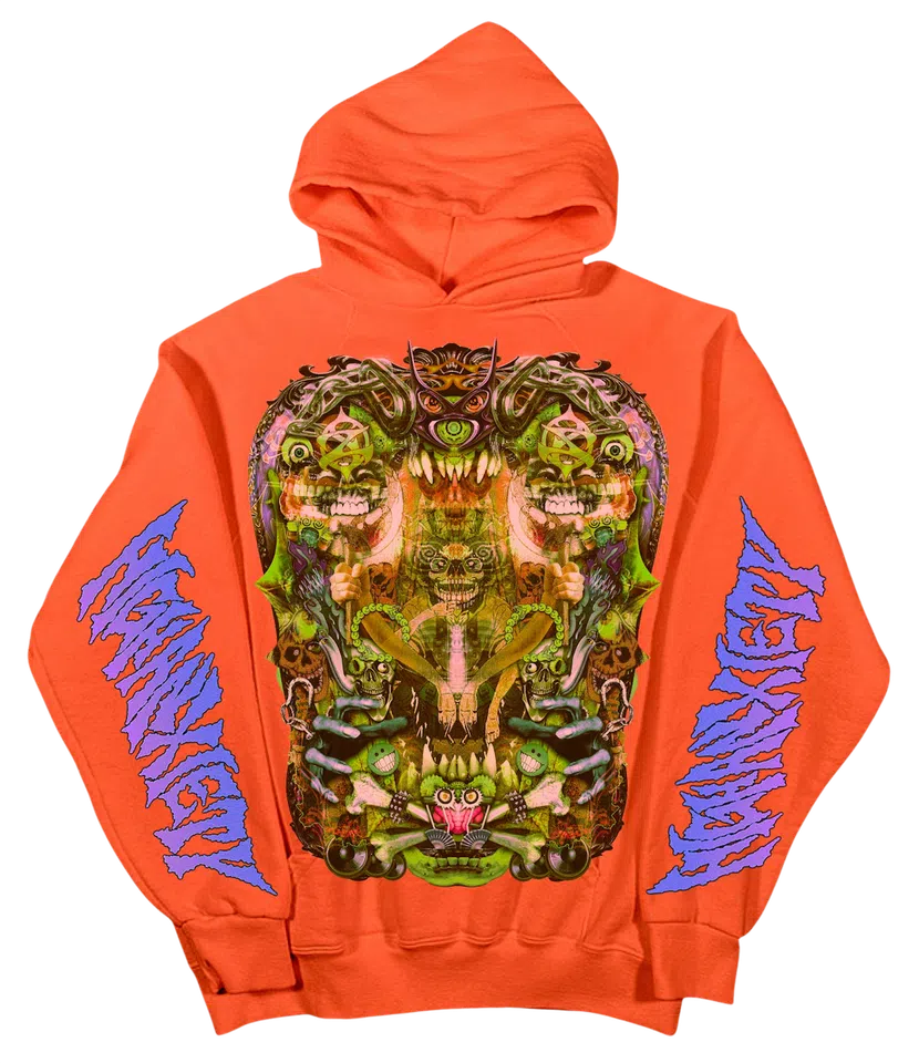Neon Orange High Anxiety Hoodie