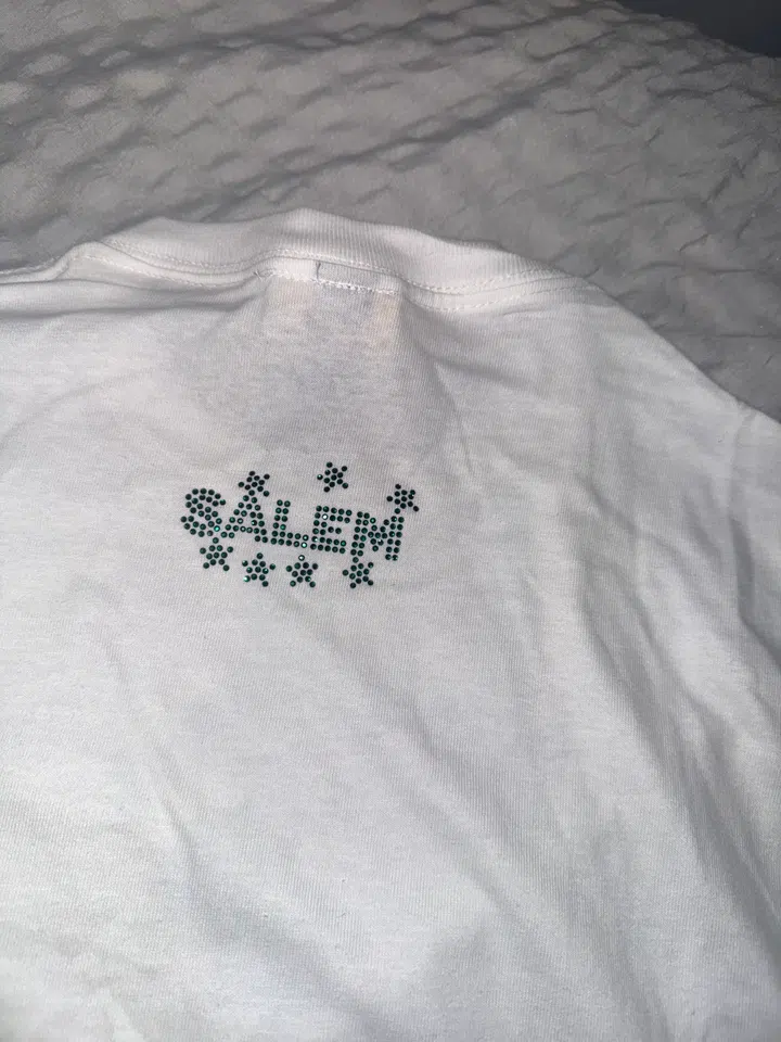 SALEM Rhinestone Silk road Tee (white) detail image 4