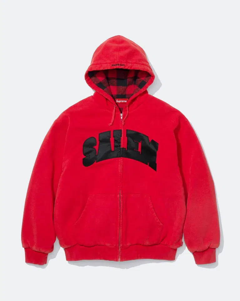 Supreme/SALEM Zip Up Hooded Sweatshirt (Red)