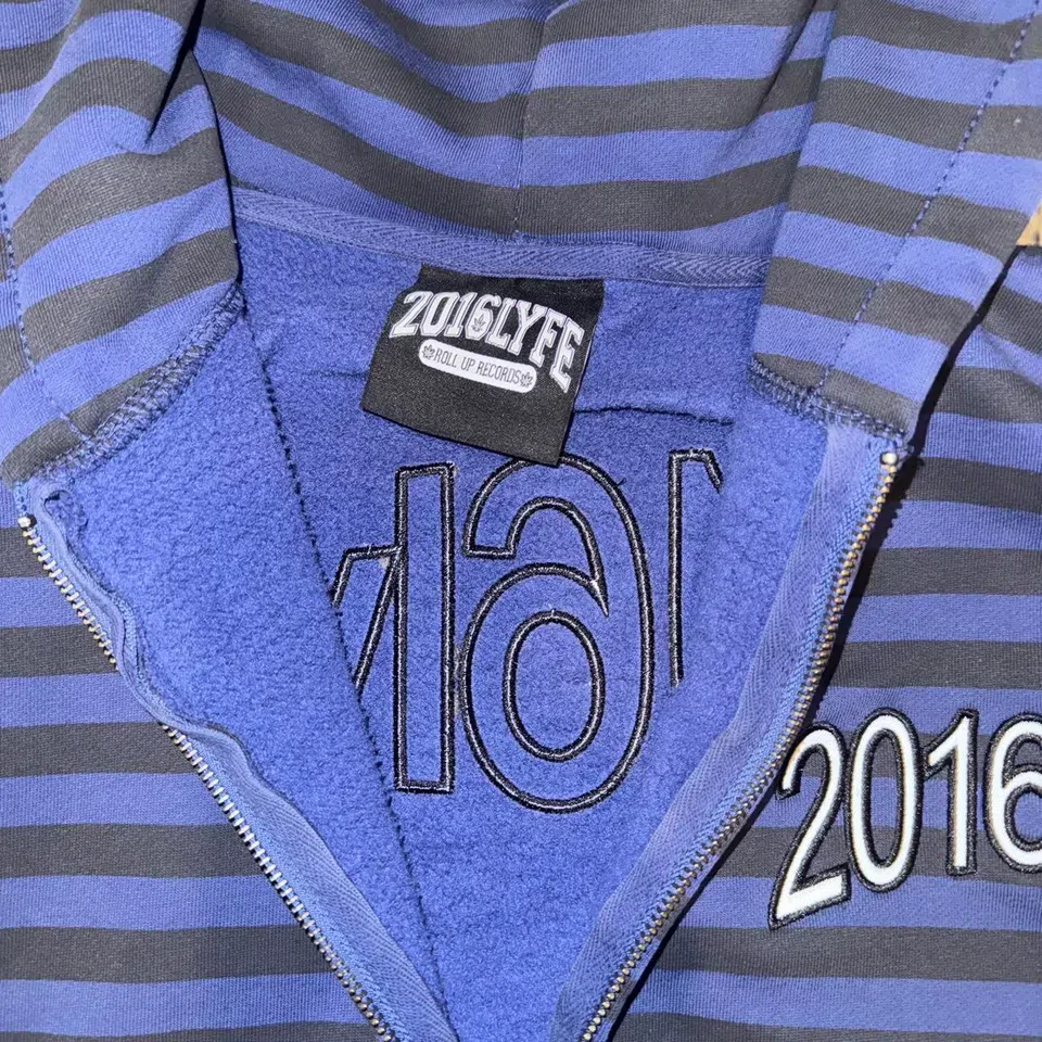 2016LYFE Stripe Zip-up (Blue/Black) detail image 4