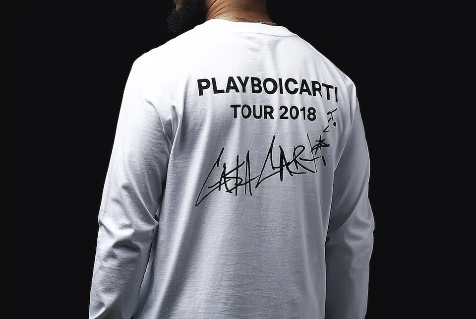 Playboi Carti Tour 2018 Long Sleeve (White) detail image 2
