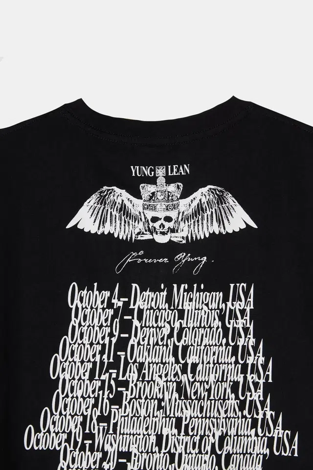 Yung Lean FOREVER YUNG TOUR T-SHIRT detail image 3