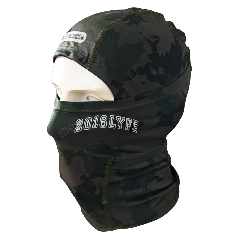 2016LYFE 3M Reflective Logo Ski Mask (Green Camo) primary image