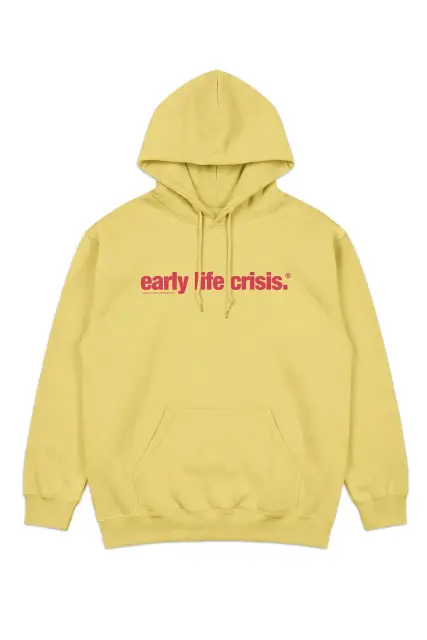 Wordmark Hooded Sweatshirt (Yellow)