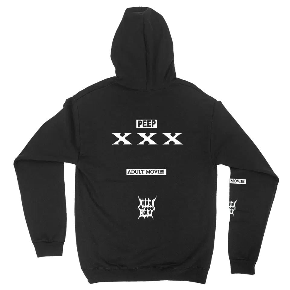 Lil Peep Adult Movies Hoodie (Black) detail image 2
