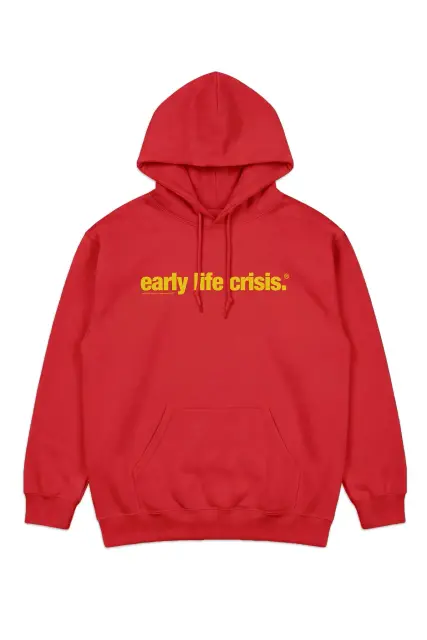 Nettspend Wordmark Hooded Sweatshirt (Red)