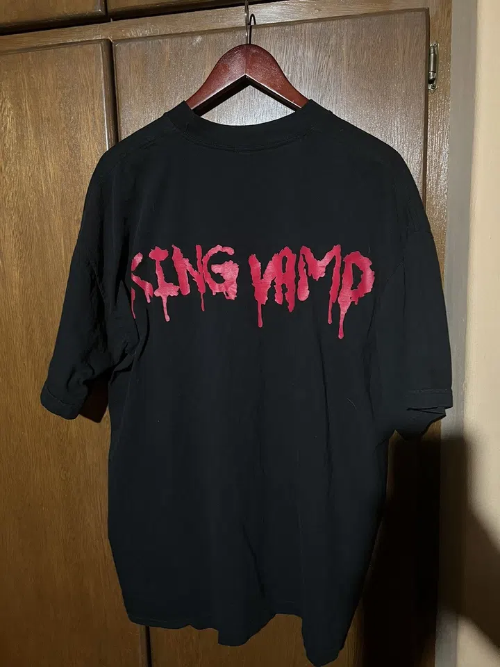 Playboi Carti King Vamp Tour Graphic Tee — Black detail image 2