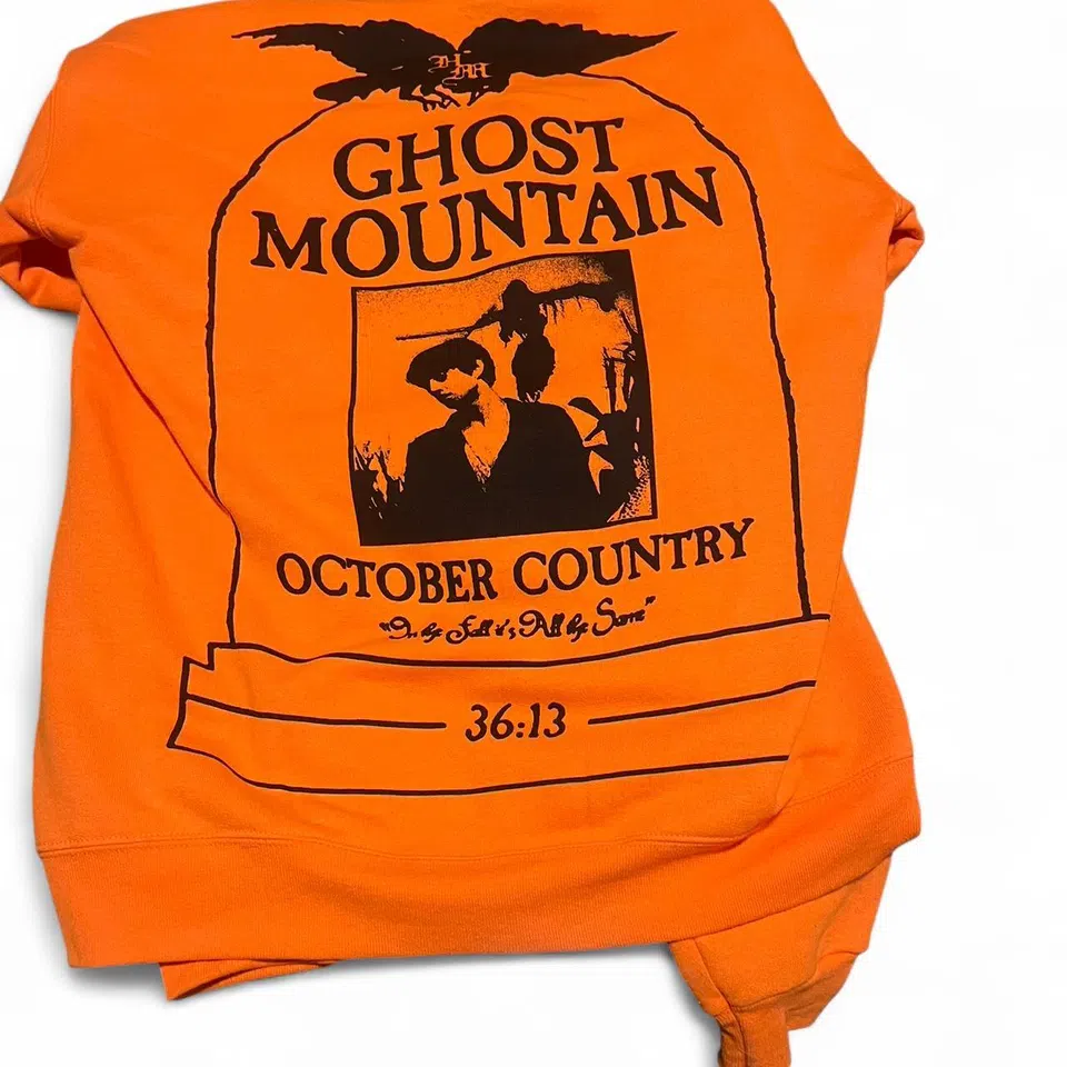 Ghost Mountain Seal Hoodie (Orange) detail image 5