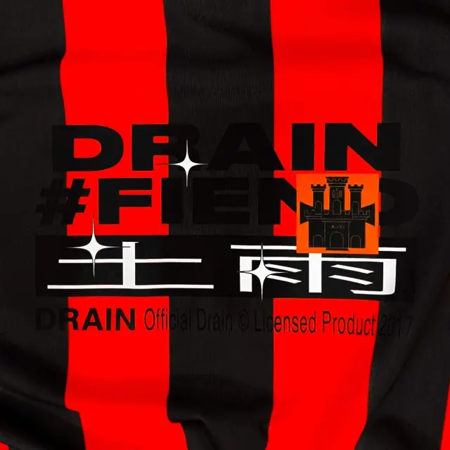 Drain Gang Drain Fiend Jersey (Black / Red) detail image 4