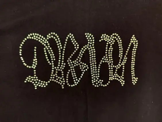 Drain Gang Drain Rhinestone Tee (Black) detail image 5