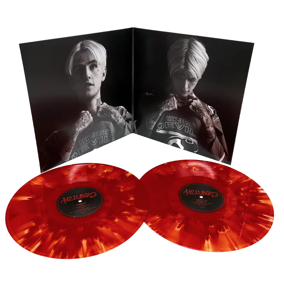 Lil Peep HELLBOY 2LP Red Flames Vinyl detail image 3