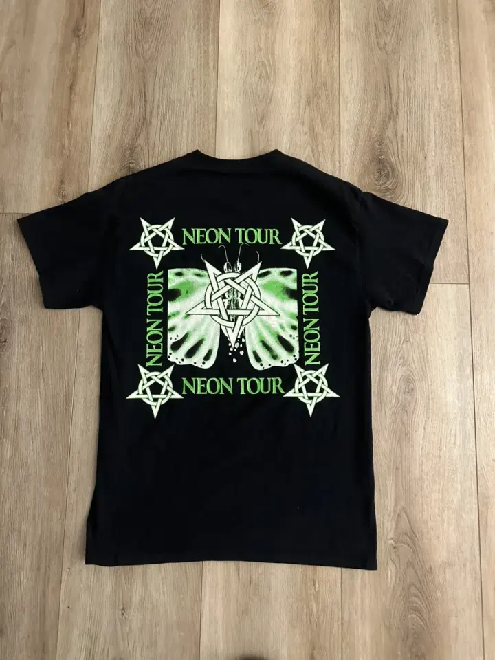 Playboi Carti Neon Tour Drug Zone Tee — Black detail image 2