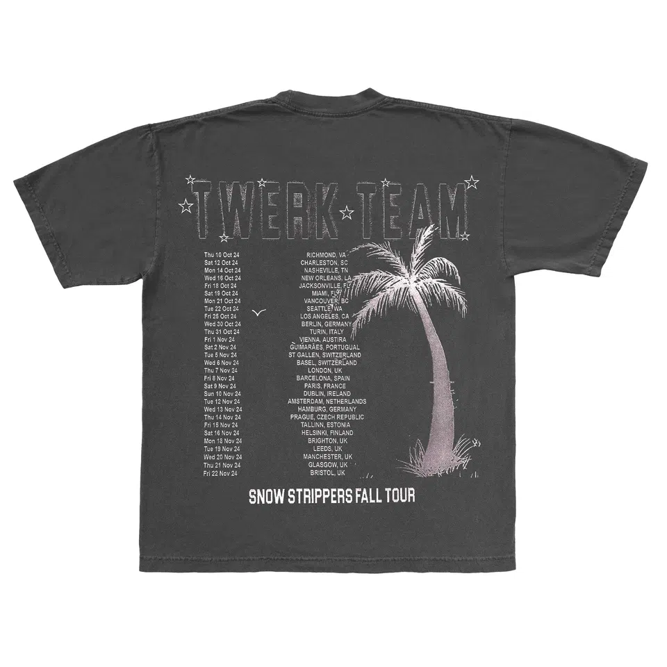Snow Strippers Twerk Team Tee (Black) detail image 2