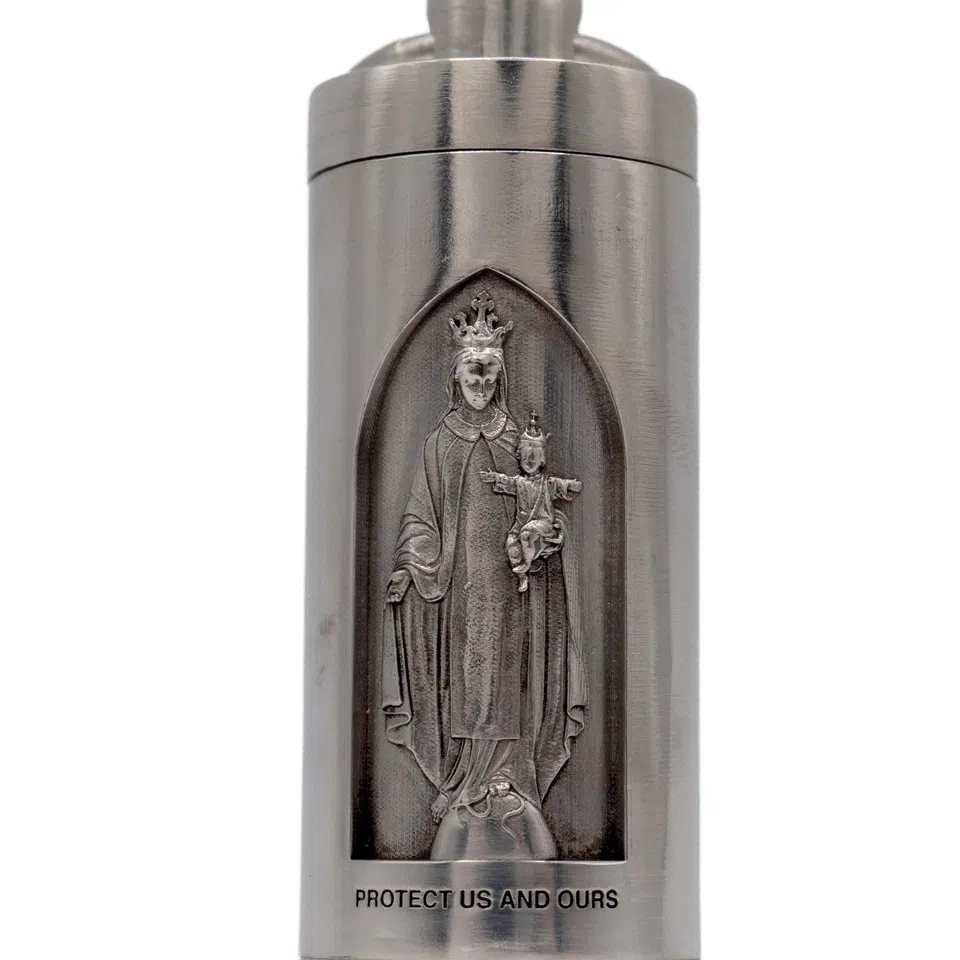 SALEM Pill Case Holder White Brass detail image 2