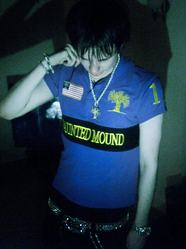 Haunted Mound Polo (Purple / Yellow)