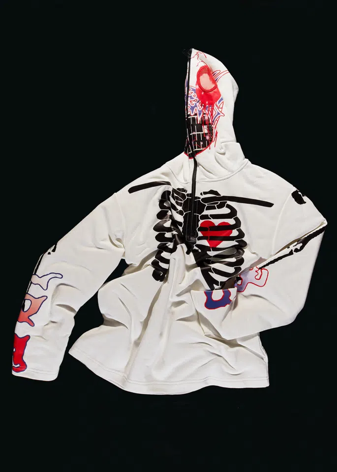 Sad Boys SBG HOODIE 003 (OFF WHITE) detail image 2