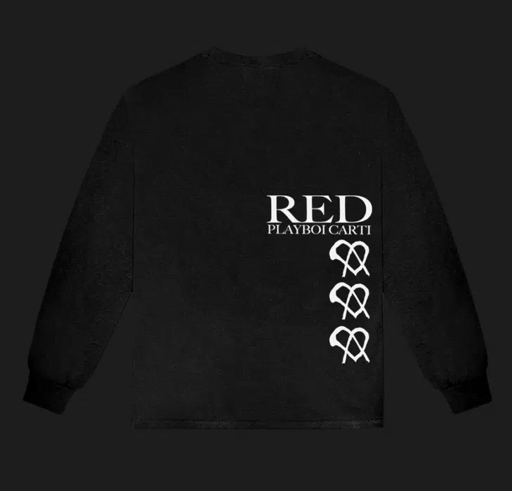 Playboi Carti Whole Lotta Red SICKSID Long Sleeve — Black detail image 2