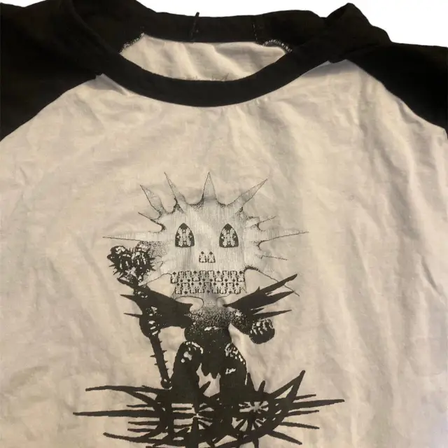 Drain Gang Tour Raglan (White / Black) detail image 3