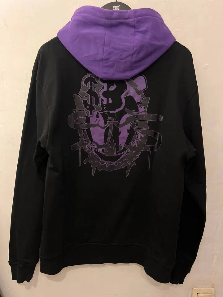 Sad Boys SBG Zip Hoodie 001 (Black/Purple) detail image 2