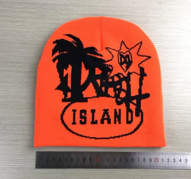 Drain Gang Trash Island Beanie (Orange) detail image 5